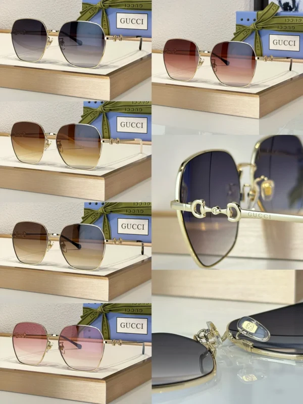 Sunglasses,Women Gucci sunglasses GG0882SA 005/GOLD - PURPLE Gucci