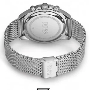Men,Watches,Men,Original Watches Hugo Boss watches Boss Ocean Edition Black Dial Silver Mesh Bracelet Watch For Men - 1513701 Boss