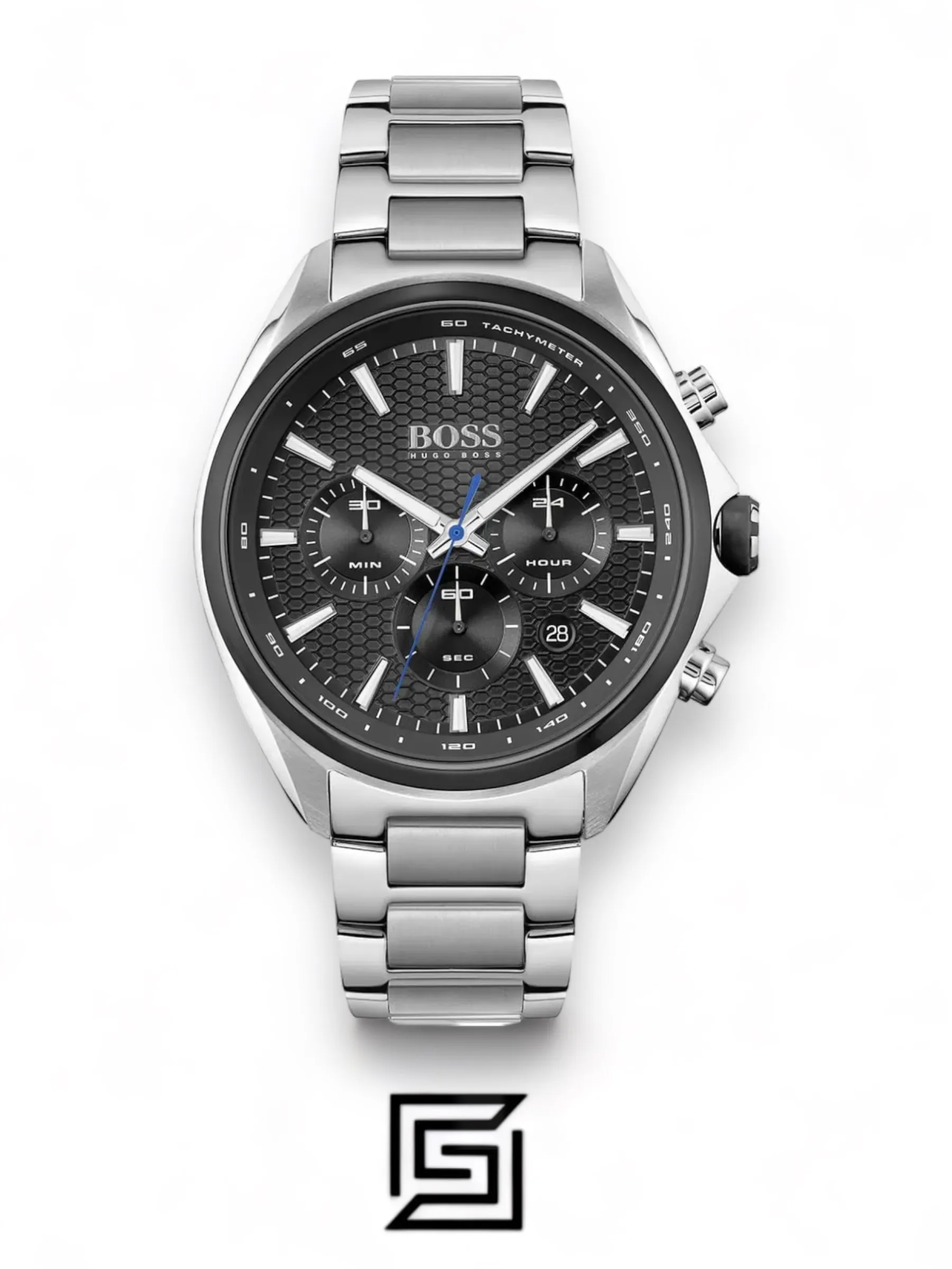 Men,Original Watches Hugo Boss original-watches Chronograph Quartz Watch for Men with Silver Stainless Steel Bracelet - 1513857 Boss