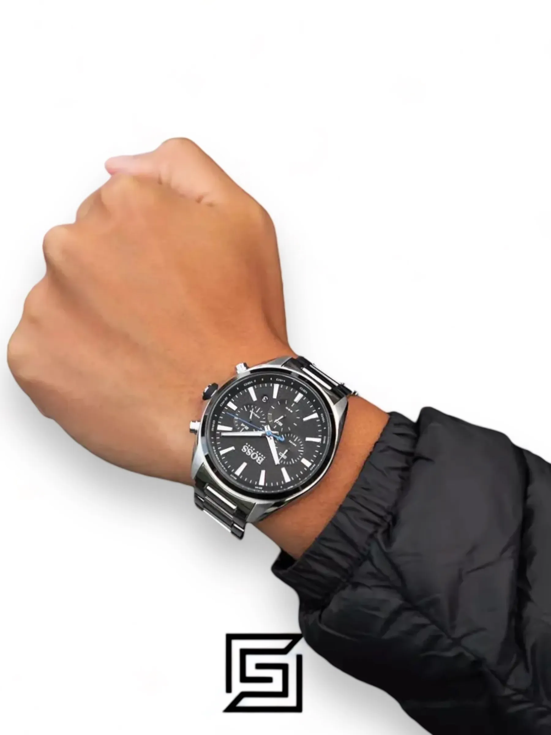 Men,Original Watches Hugo Boss original-watches Chronograph Quartz Watch for Men with Silver Stainless Steel Bracelet - 1513857 Boss