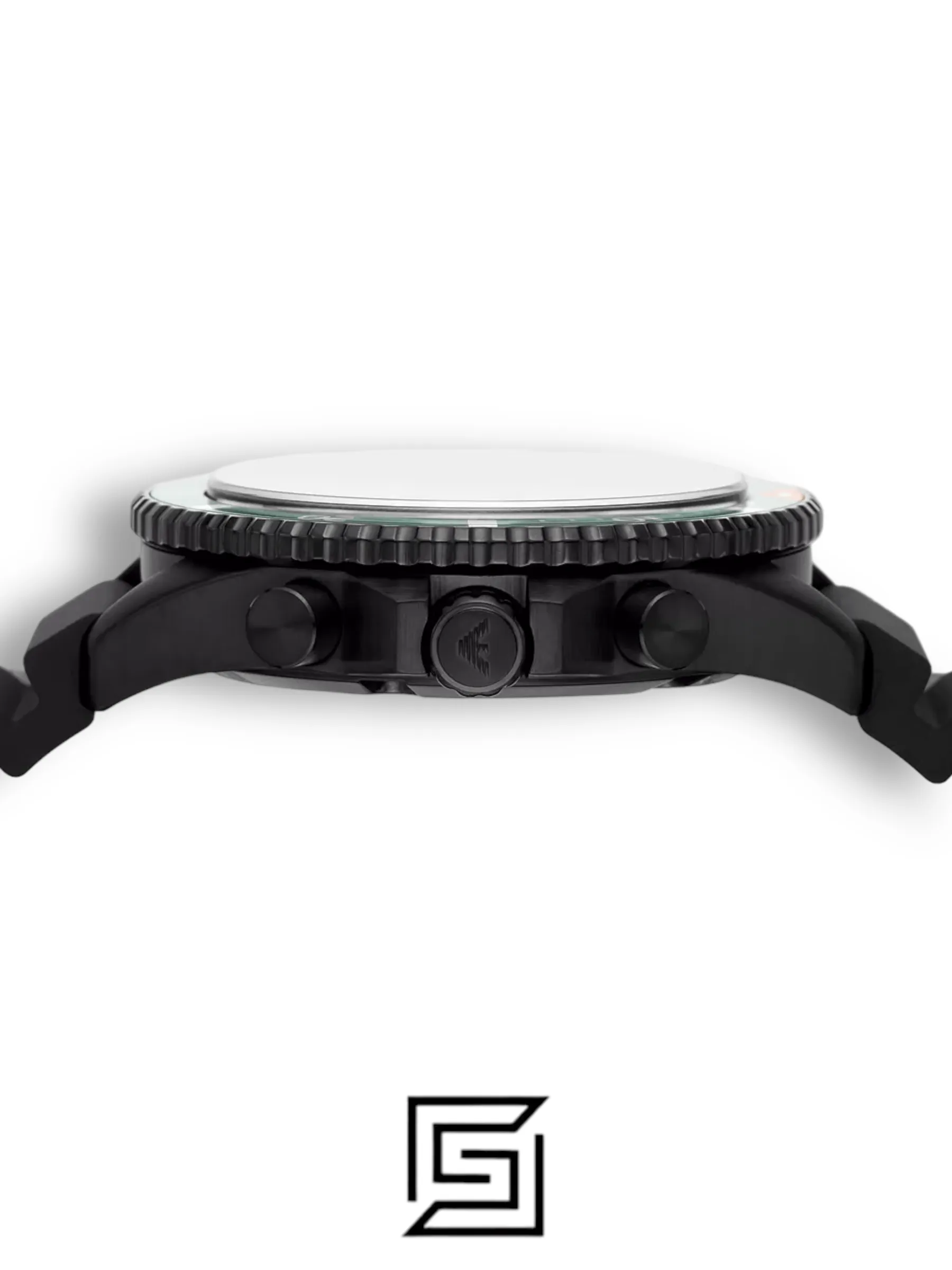 Men,Original Watches watches Emporio Armani Chronograph Black Silicone Watch (Model: AR11463) Emporio Armani