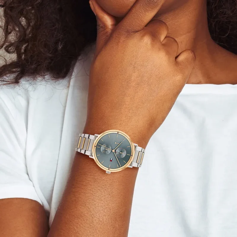 Original Watches,Women original-watches Tommy Hilfiger Women's Multi Dial Quartz Watch Jenna with Stainless Steel Band 1782298 Tommy Hilfiger