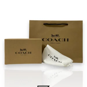 Leather,Wallets,Women Coach wallets Snap Wallet With Horse And Carriage Dot Print Brown C4104 Coach