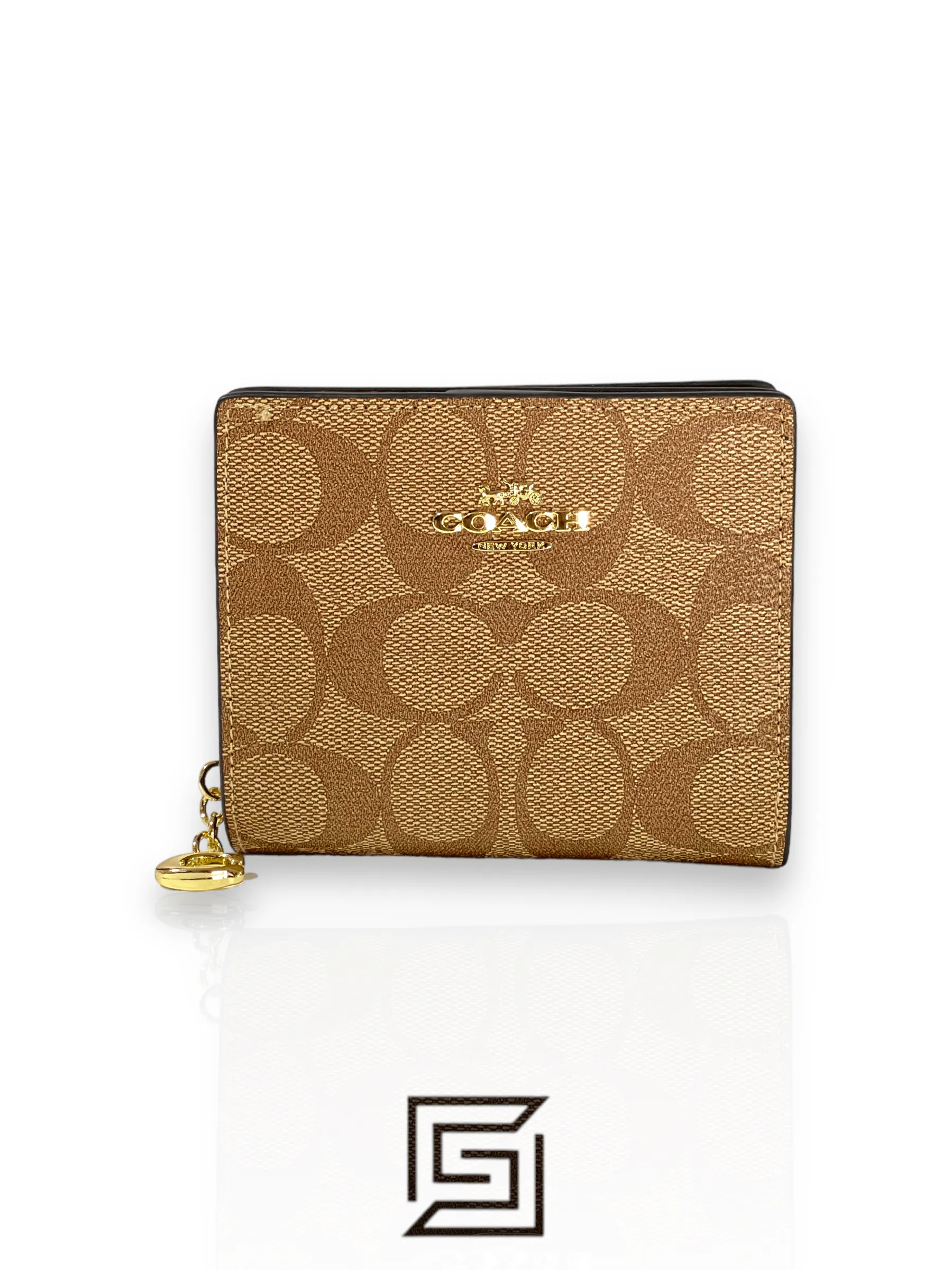 Leather,Wallets,Women Coach wallets Snap Wallet In Signature Canvas C3309 Coach