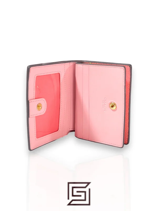 Leather,Wallets,Women Coach wallets Snap Wallet Pink C2862 Coach