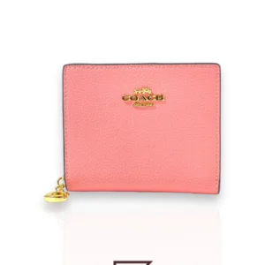 Leather,Wallets,Women Coach wallets Snap Wallet Pink C2862 Coach