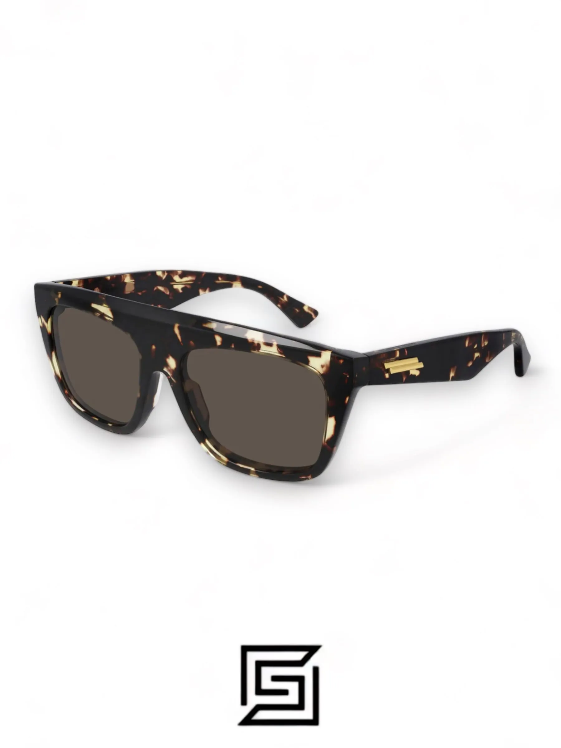 Men,Sunglasses,Women Bottega sunglasses BV1060S 002/TIGER BROWN - BROWN Bottega