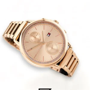 Original Watches,Women watches Tommy Hilfiger Women’s Quartz Rose Gold Stainless Steel Rose Gold Dial 40mm Watch 1781915 Tommy Hilfiger