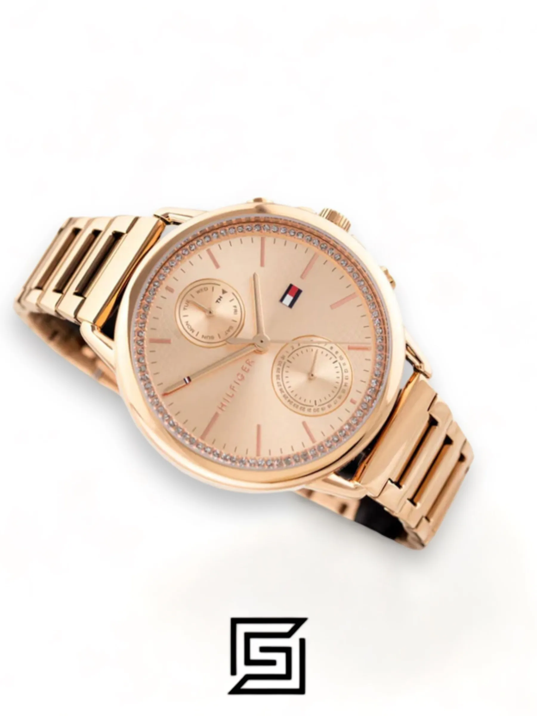 Original Watches,Women watches Tommy Hilfiger Women’s Quartz Rose Gold Stainless Steel Rose Gold Dial 40mm Watch 1781915 Tommy Hilfiger