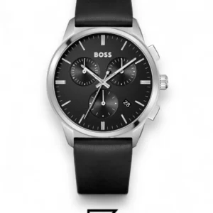 Men,Watches,Men,Original Watches original-watches Hugo Boss Dapper Black Leather Mens Watch - 1513925 Boss
