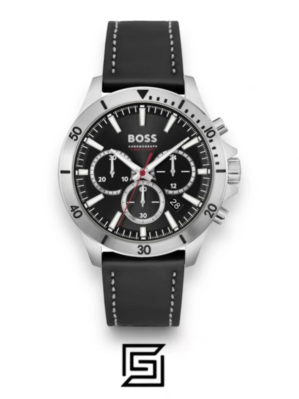 Men,Original Watches Hugo Boss original-watches Gents BOSS Troper Black Leather Strap Watch - 1514055 Boss