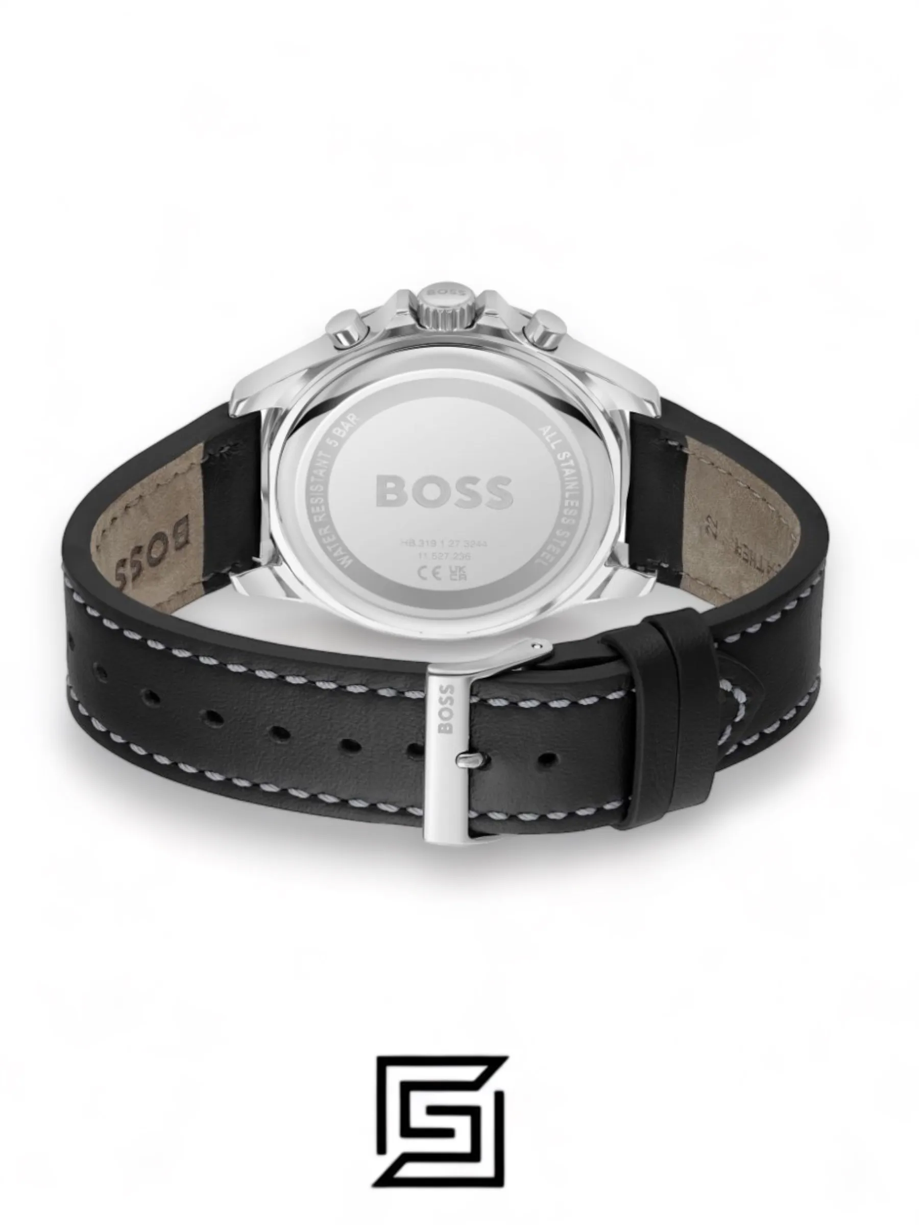 Men,Original Watches Hugo Boss original-watches Gents BOSS Troper Black Leather Strap Watch - 1514055 Boss