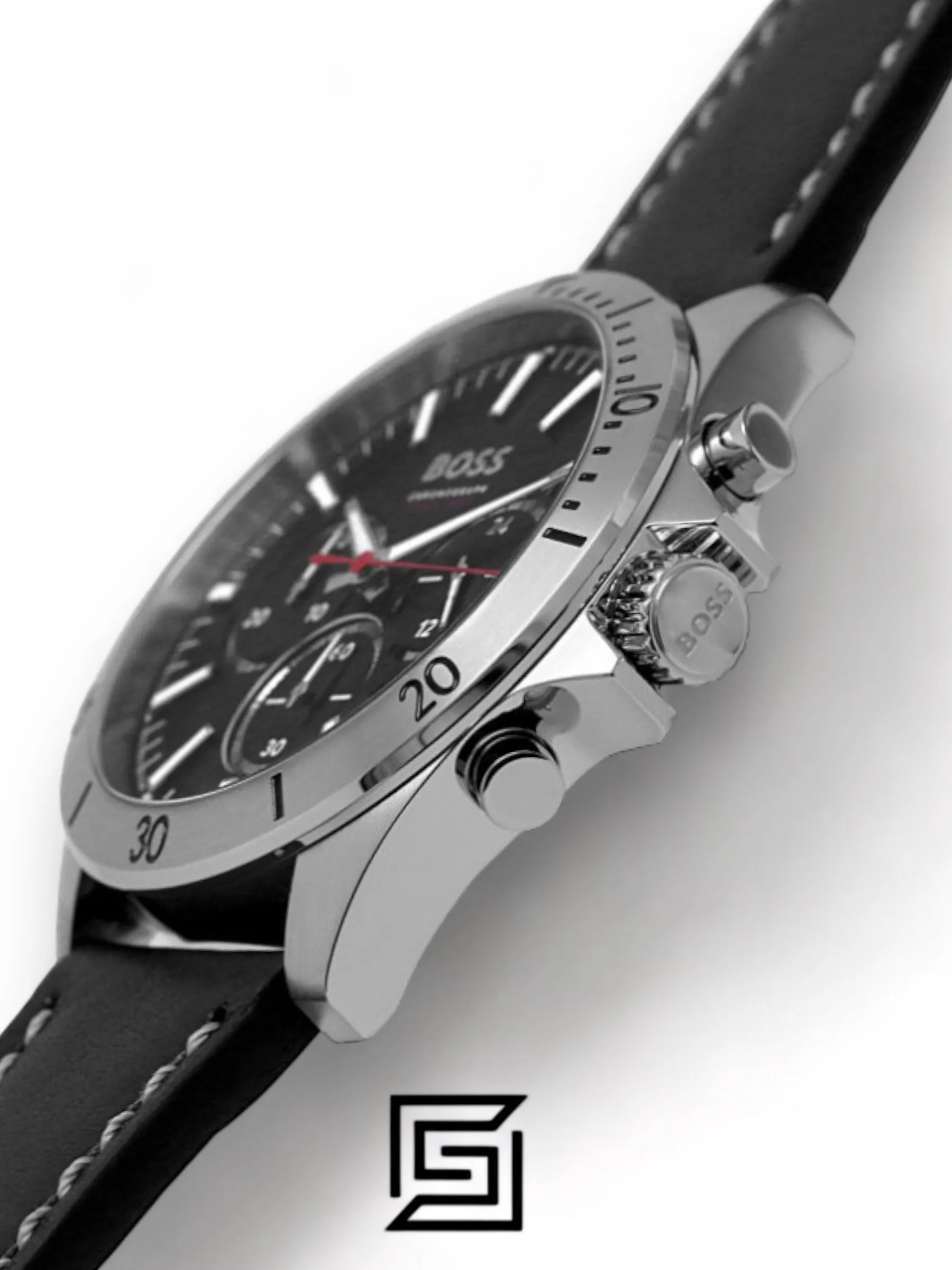 Men,Original Watches Hugo Boss original-watches Gents BOSS Troper Black Leather Strap Watch - 1514055 Boss