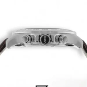 Men,Watches,Men,Original Watches original-watches Hugo Boss Men's Silver Dial Leather Band Watch - 1513175 Boss