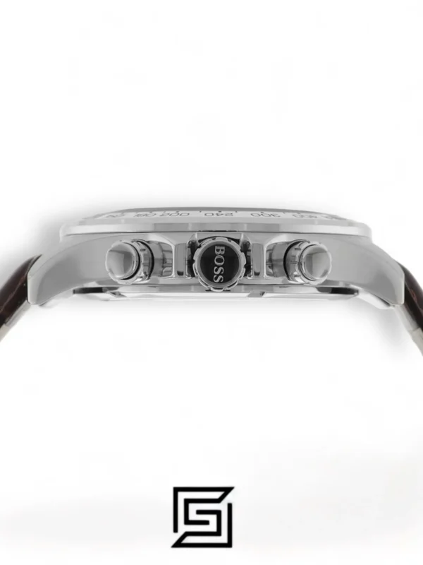 Men,Watches,Men,Original Watches original-watches Hugo Boss Men's Silver Dial Leather Band Watch - 1513175 Boss