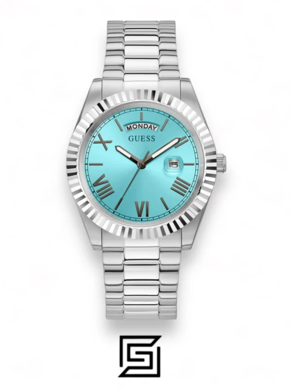 Original Watches,Women original-watches GUESS Mens Silver Tone Day/Date Watch - GW0265G11 Guess