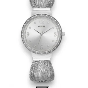 Original Watches,Women original-watches Guess Chiffon Analog Silver Dial Women's Watch - W1083L1 Guess