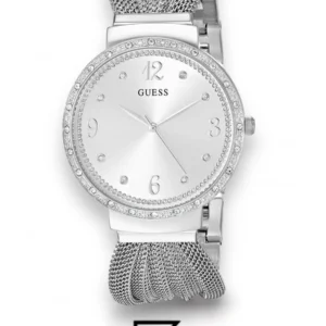 Original Watches,Women original-watches Guess Chiffon Analog Silver Dial Women's Watch - W1083L1 Guess