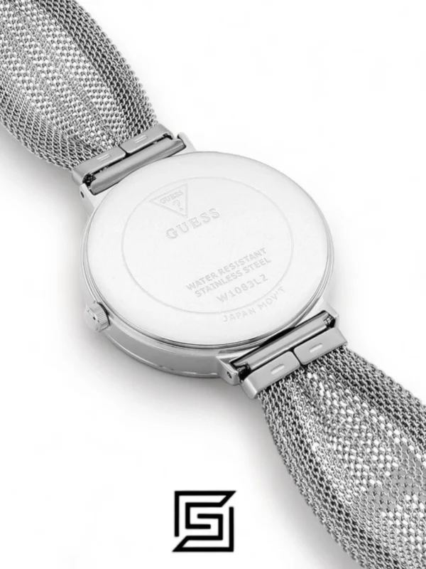 Original Watches,Women original-watches Guess Chiffon Analog Silver Dial Women's Watch - W1083L1 Guess