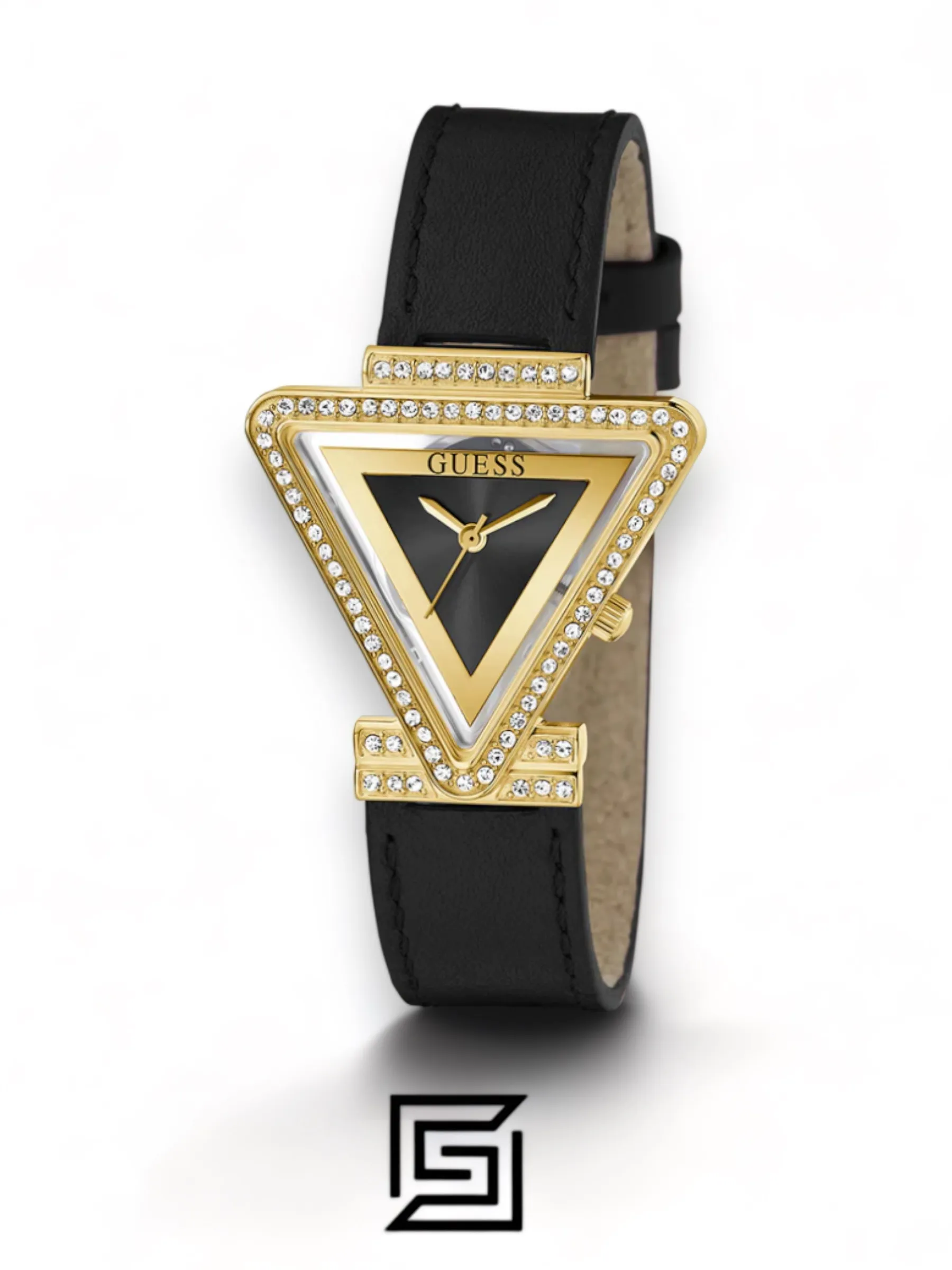 Original Watches,Women watches GUESS Ladies Black Gold Tone Analog Watch - GW0504L5 Guess