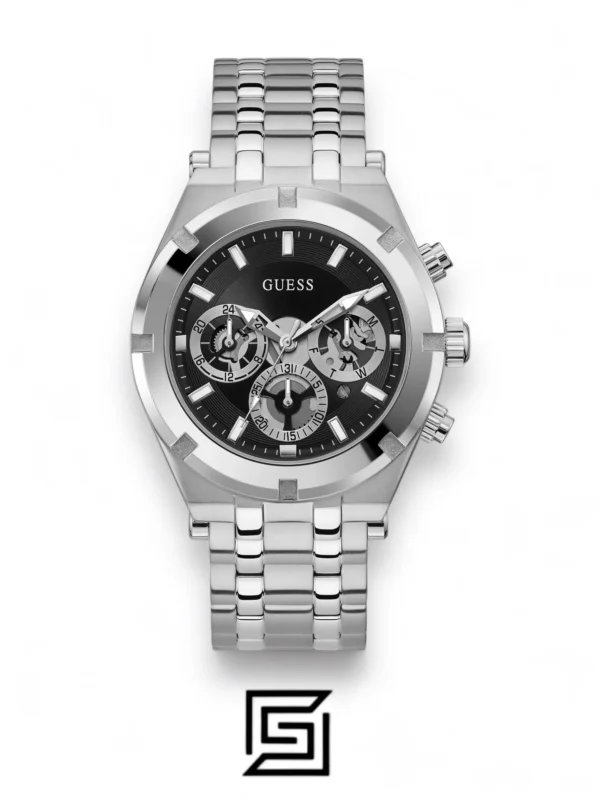 Men,Original Watches watches GUESS Mens Silver Tone Multi function Watch - GW0260G1 Guess