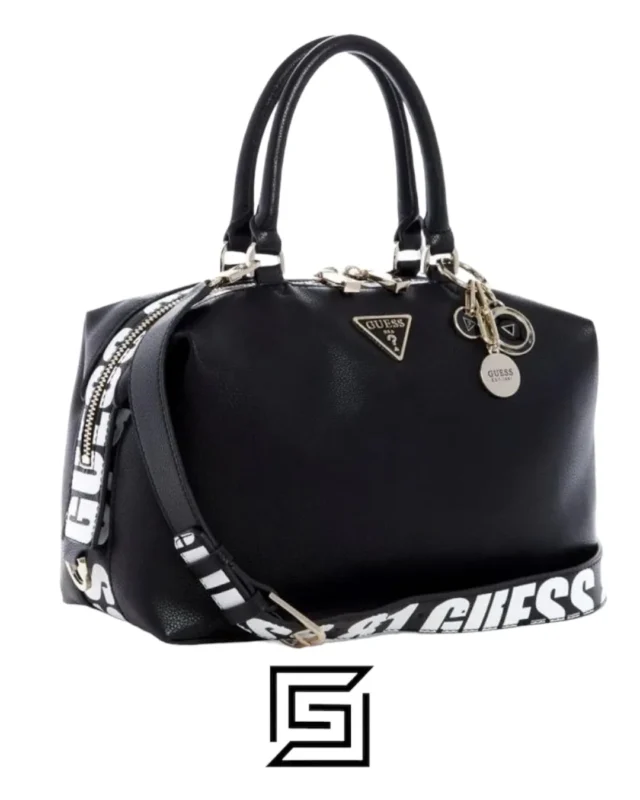 Bags,Leather,Women leather GUESS Women Narita Shoulder Bag BLACK Guess