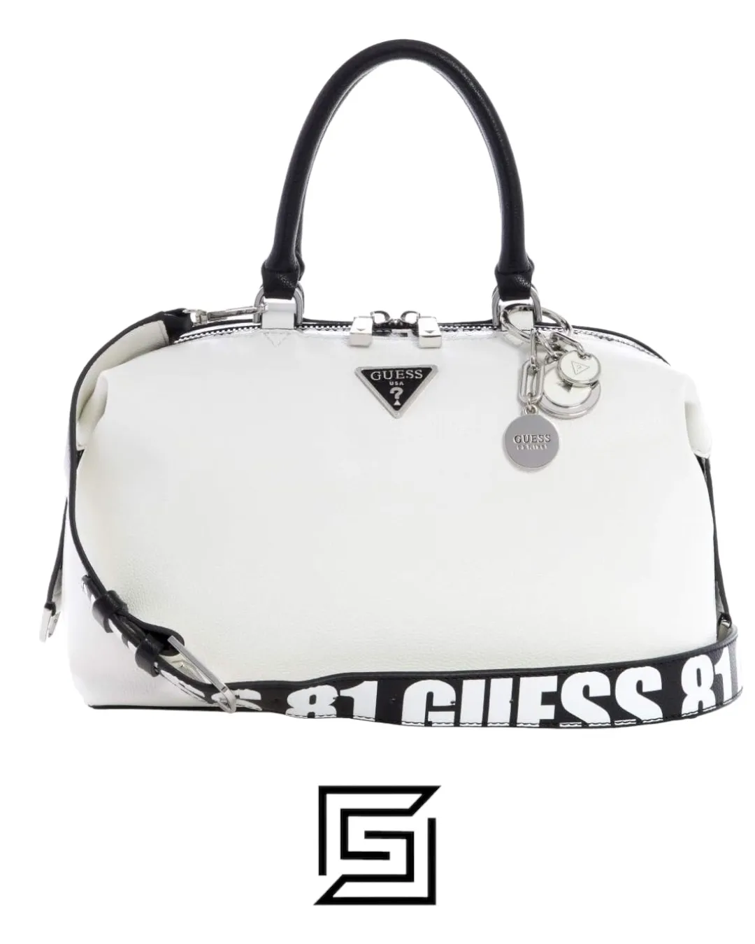 Bags,Leather,Women leather GUESS Women Narita Shoulder Bag White Guess