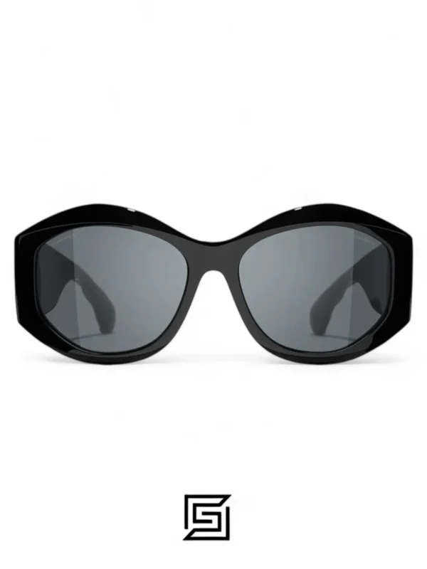 Sunglasses,Women sunglasses CHANEL 5486-A C.622/SA/BLACK X BLACK Chanel
