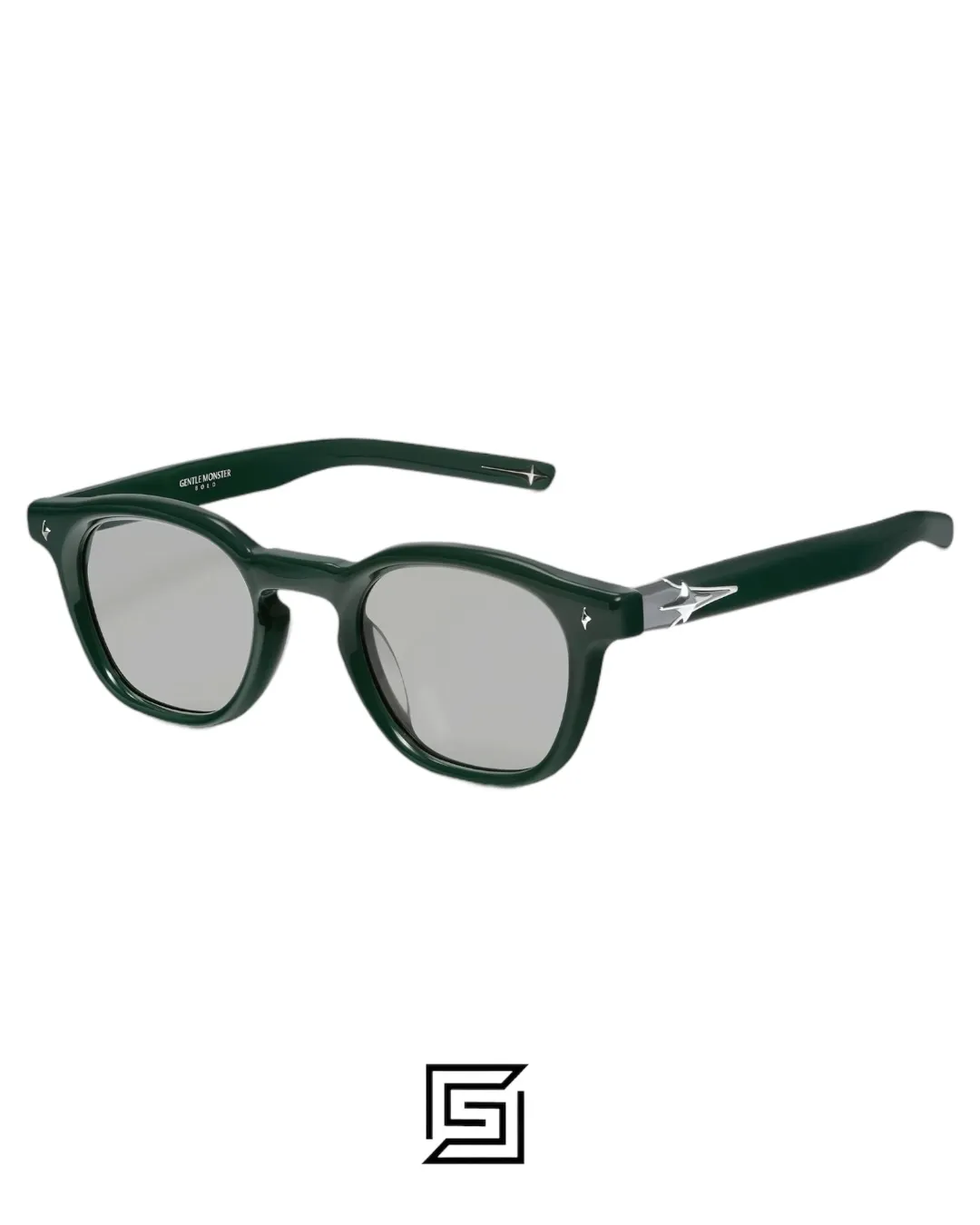Men,Sunglasses,Women Gentle Monster sunglasses Vonzo GR6 - Green acetate frame Grey lenses Gentle Monster