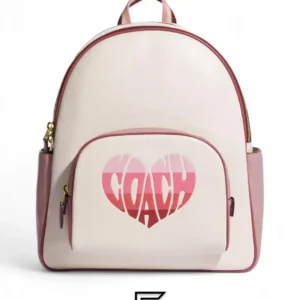 Bags,Leather,Women Coach leather Court Backpack With Stripe Heart Motif Style No. CA246 Coach