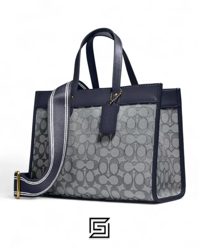 Bags,Leather,Women Coach leather Field Tote 30 In Signature Jacquard C3282 Coach