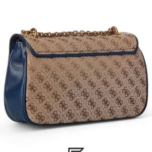 Bags,Leather,Women Guess leather Aviana Convertible X Body Flap Blue Guess