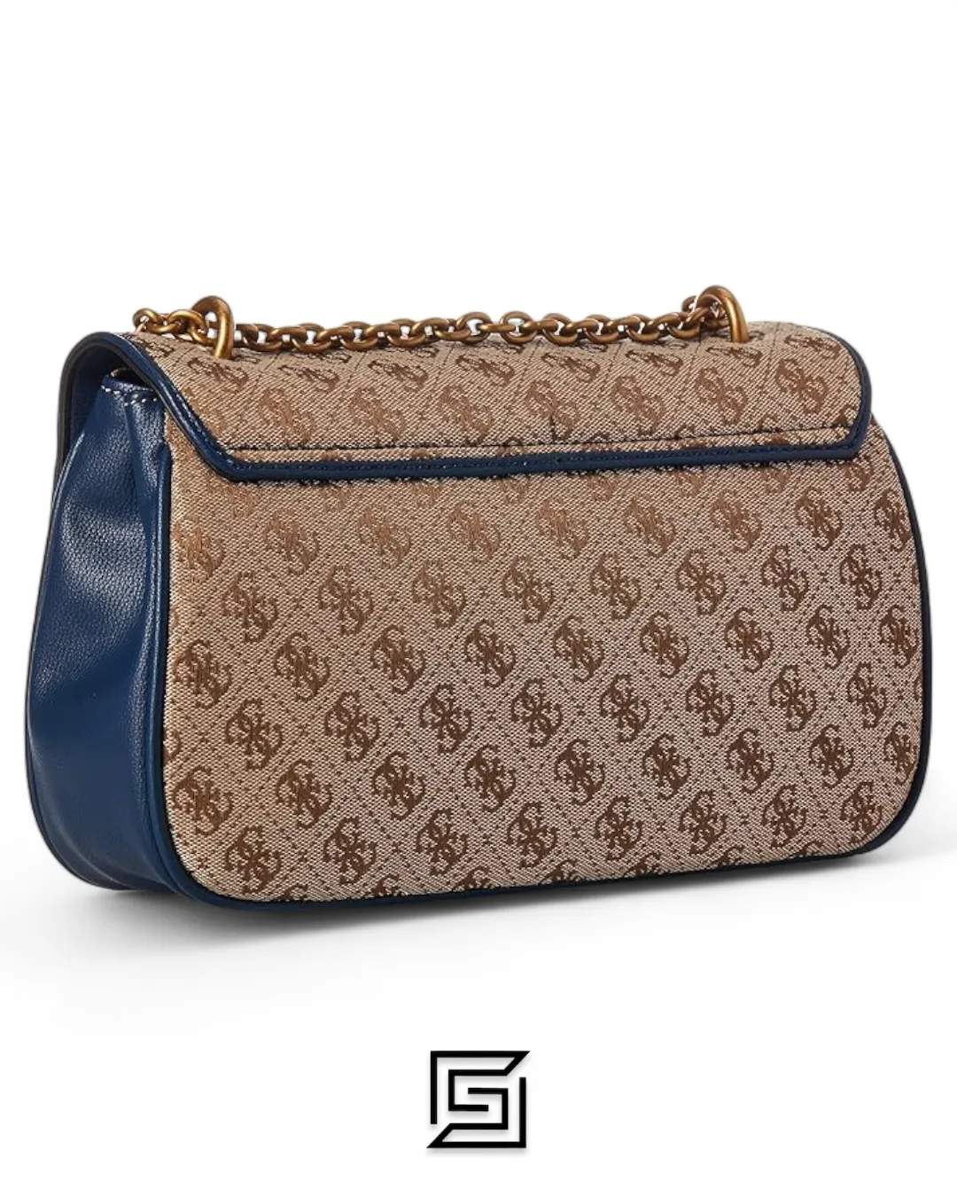Bags,Leather,Women Guess leather Aviana Convertible X Body Flap Blue Guess