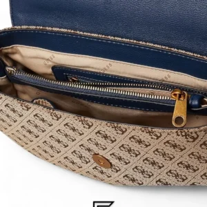 Bags,Leather,Women Guess leather Aviana Convertible X Body Flap Blue Guess