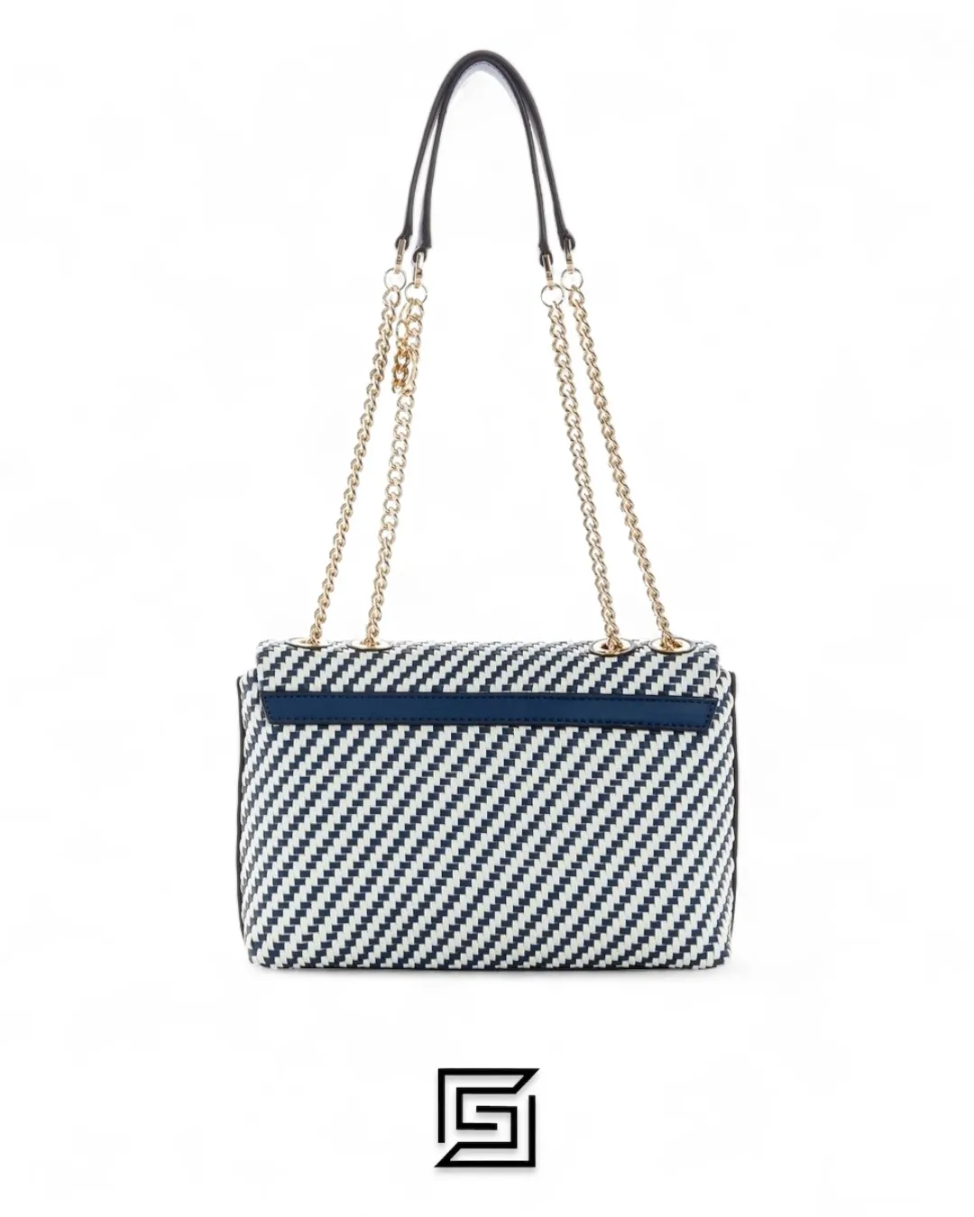Bags,Leather,Women Guess leather Blue Woven Hassie Convertible Crossbody Guess