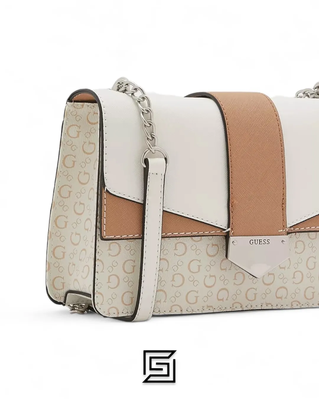Bags,Leather,Women Guess leather GLEN ELLYN FLAP CROSSBODY Guess
