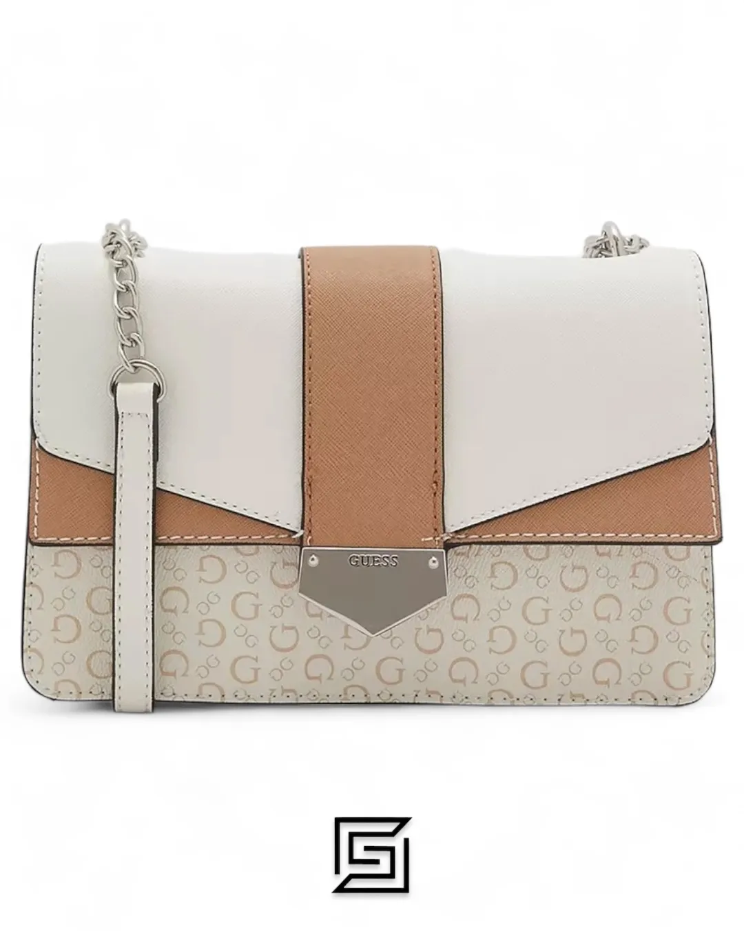 Bags,Leather,Women Guess leather GLEN ELLYN FLAP CROSSBODY Guess