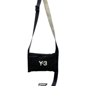 Bags,Leather,Men leather Y-3 Black CH3 Sacoche Messenger Bag Y-3