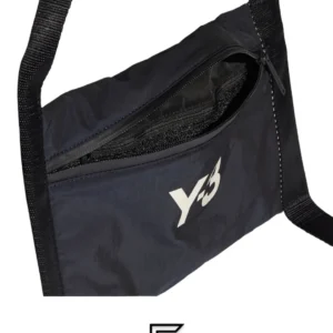 Bags,Leather,Men leather Y-3 Black CH3 Sacoche Messenger Bag Y-3