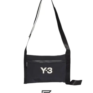 Bags,Leather,Men leather Y-3 Black CH3 Sacoche Messenger Bag Y-3