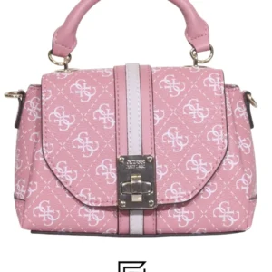 Bags,Leather,Women leather GUESS Women's Kasinta Mini Top Handle Flap, Brown Multi 840577 Guess
