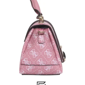 Bags,Leather,Women leather GUESS Women's Kasinta Mini Top Handle Flap, Brown Multi 840577 Guess