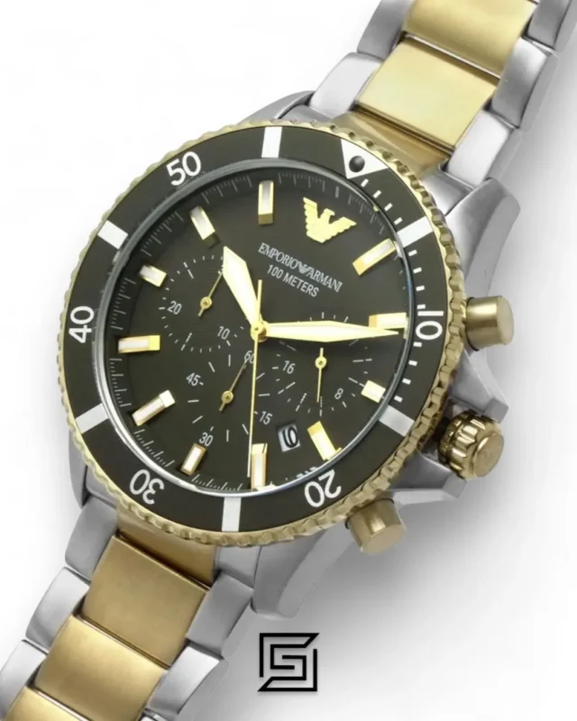 Men,Original Watches Armani original-watches Analog Black Dial Men's Watch AR11361 Emporio Armani