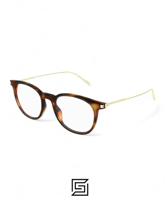 Eyeglasses,Men Saint Laurent eyeglasses SL579 002/TIGER BROWN Saint Laurent