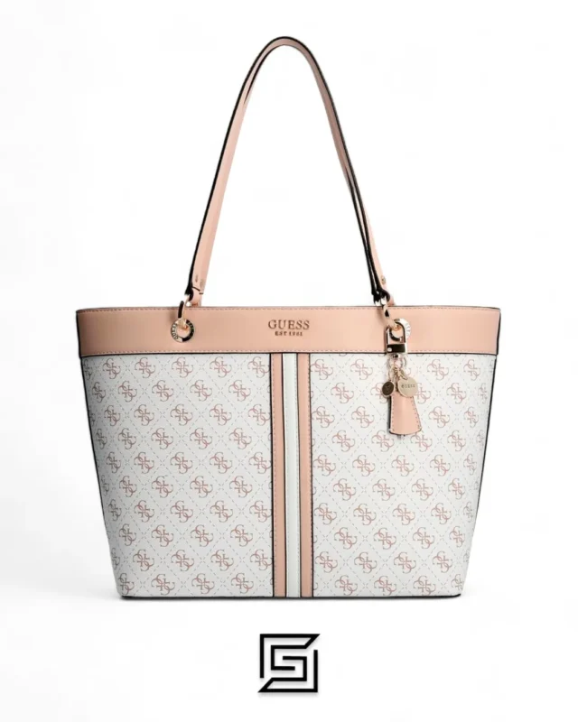 Bags,Leather,Women leather Guess Shoulder Bag Noelle white multi Hwkg7879230 Guess