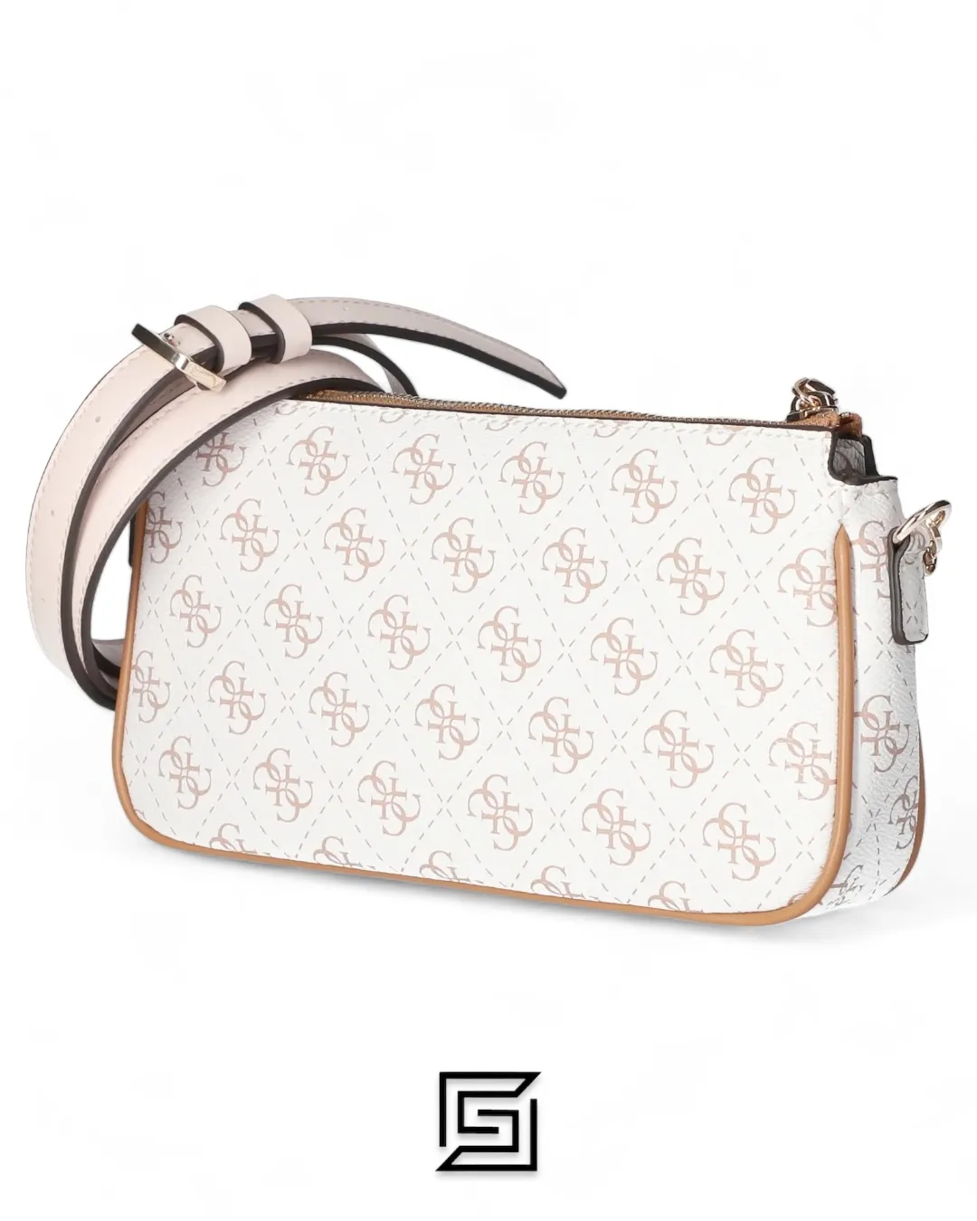 Bags,Leather,Women leather Guess Women's Kasinta Double Zip Shoulder Bag One Size Guess