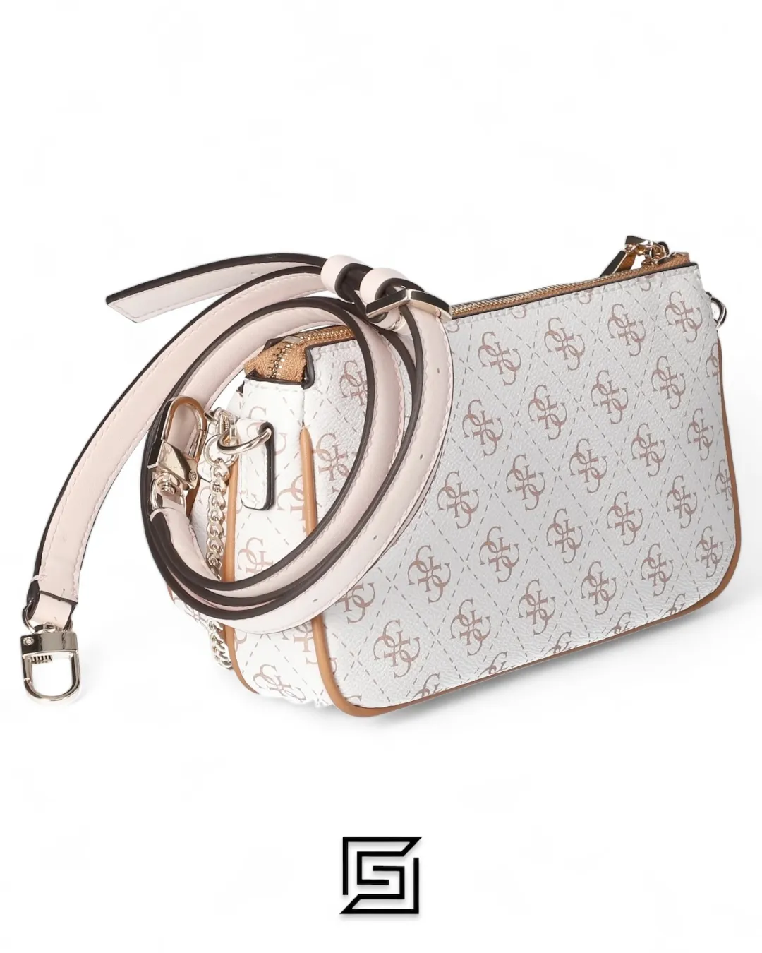 Bags,Leather,Women leather Guess Women's Kasinta Double Zip Shoulder Bag One Size Guess