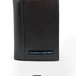 Leather,Wallets Tommy Hilfiger leather TOMMY SINGLE WALLET TRIFOLD FLAT/DARK BROWN Tommy Hilfiger