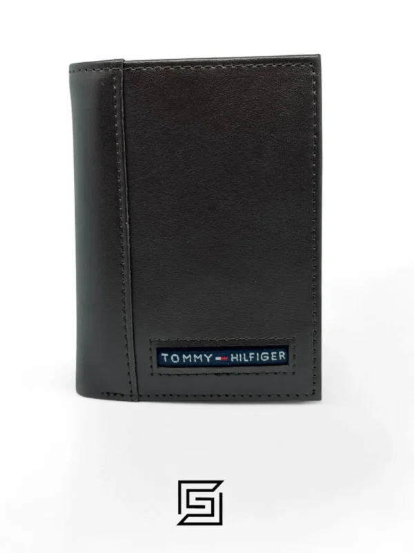 Leather,Wallets Tommy Hilfiger leather TOMMY SINGLE WALLET TRIFOLD FLAT/DARK BROWN Tommy Hilfiger