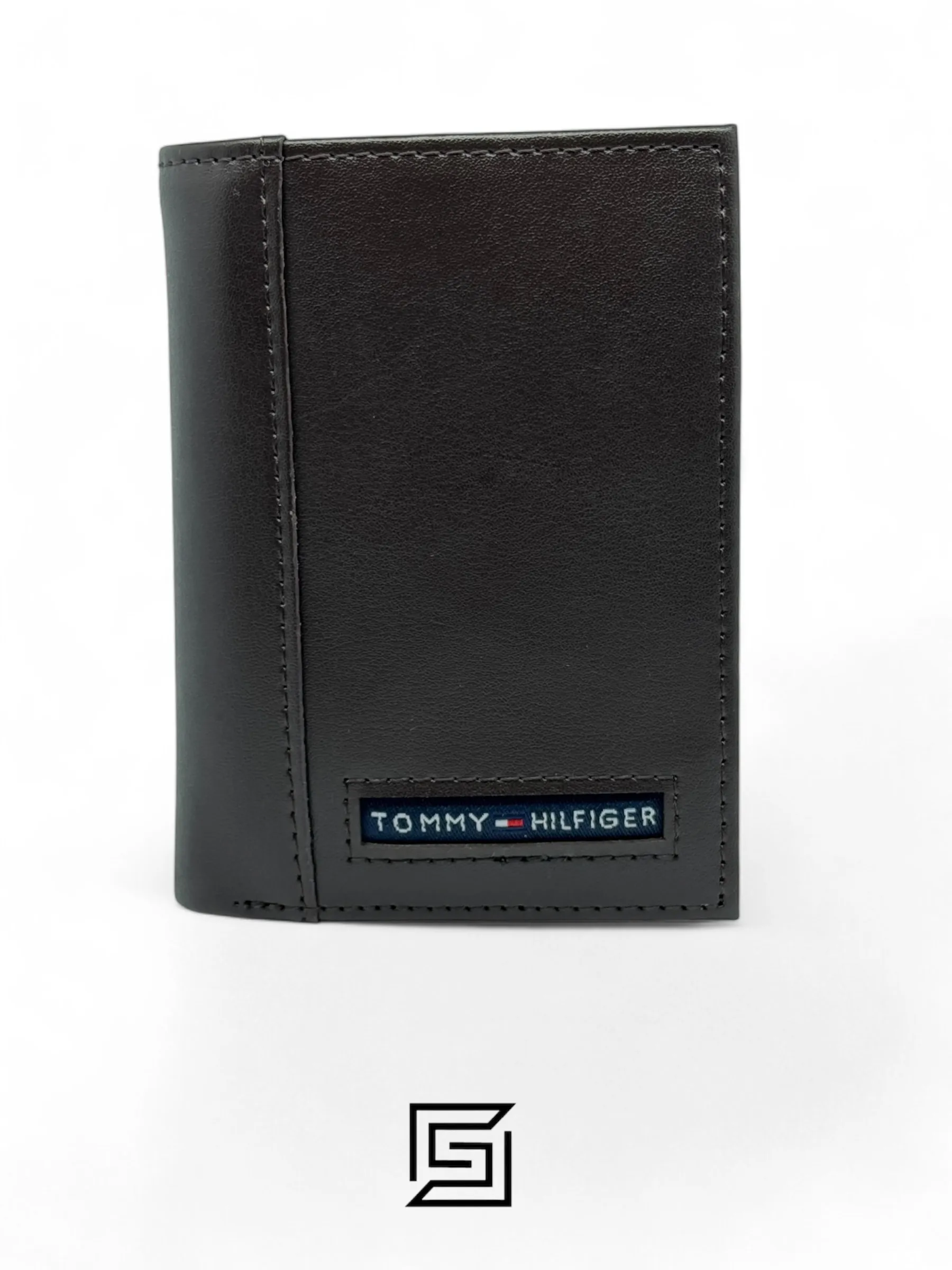 Leather,Wallets Tommy Hilfiger leather TOMMY SINGLE WALLET TRIFOLD FLAT/DARK BROWN Tommy Hilfiger